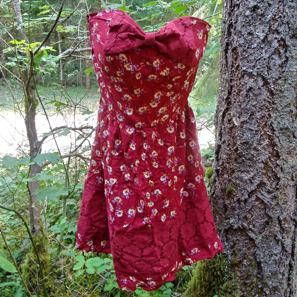 American Rag strapless little red dress( Victoria)